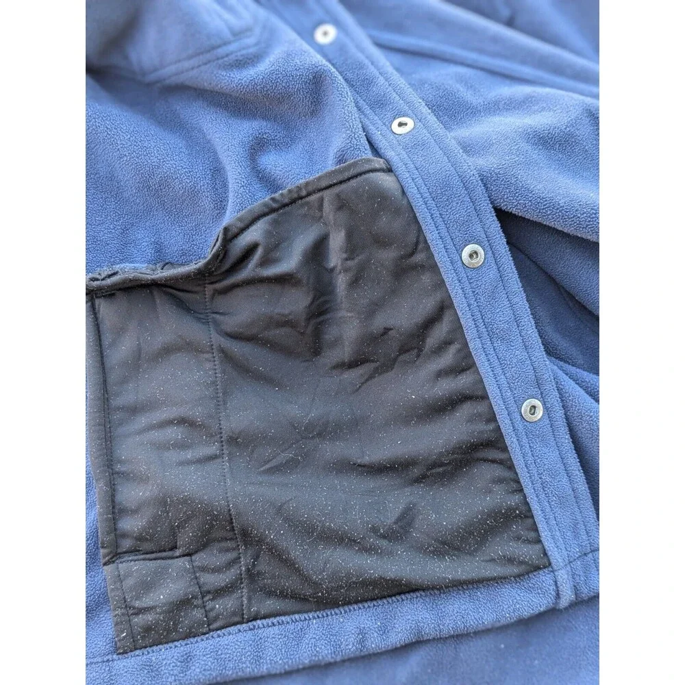 Duluth‎ Trading Shoreman Fleece Snap Shacket L Outdoors Work Heavy Warm Winter